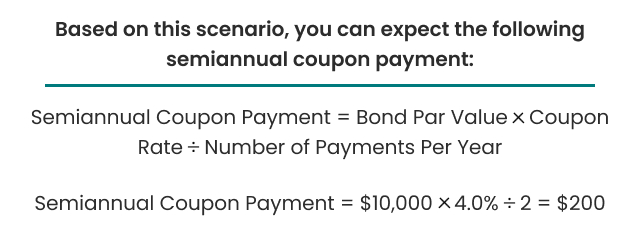 Semiannual Coupon Payment Formula