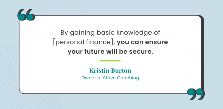 Retirement quote by Kim Burton, owner of Strive Coaching
